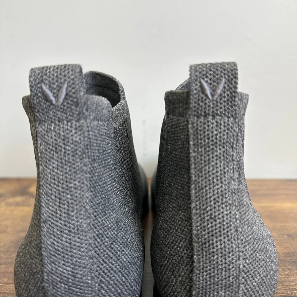 Vivaia Boots Gray 40 Chelsea‎ Ryan Square Toe Water Repellent Size 9 Stretch